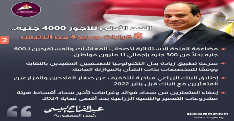 «يهم جميع المواطنين» .. البرلمان المصري يعلن موعد تطبيق العلاوة الاستثنائية لجميع الفئات